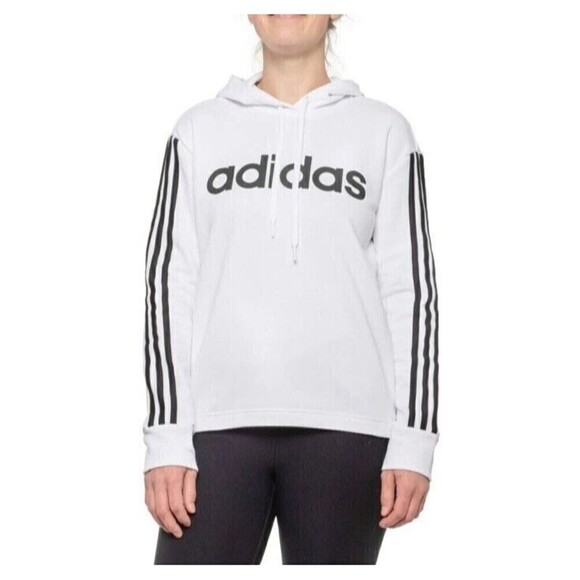 NWOT Adidas Essentials Linear Pullover Hoodie Women's Plus Size 2X Athletic Gym - Picture 1 of 14